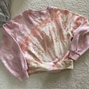 Pink tie dye sweatshirt